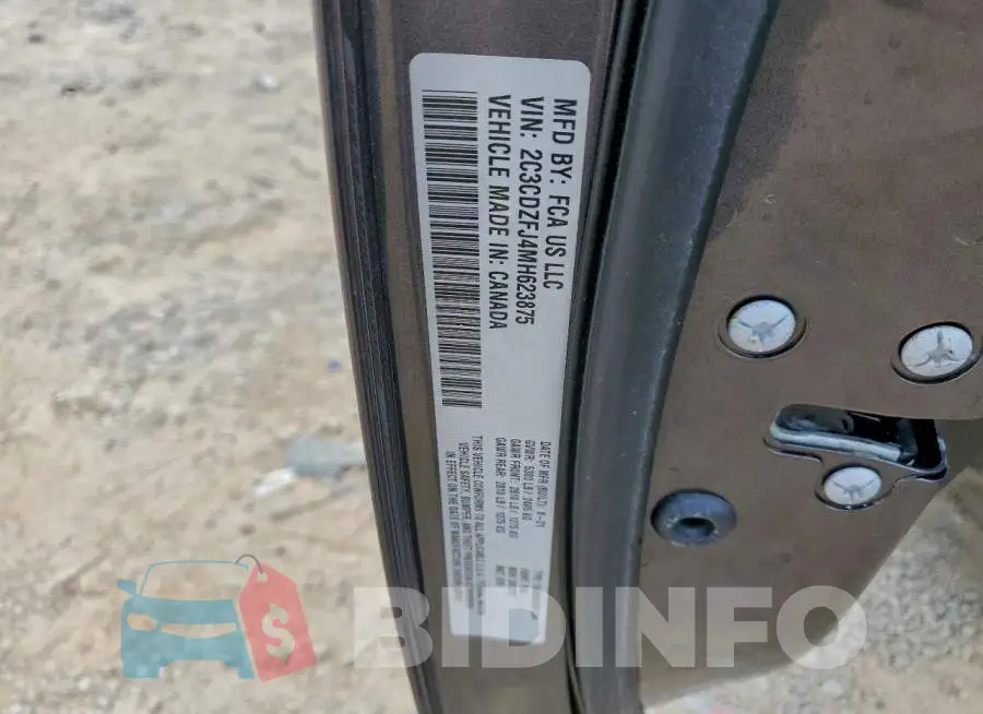 2C3CDZFJ4MH623875 Photo# 12