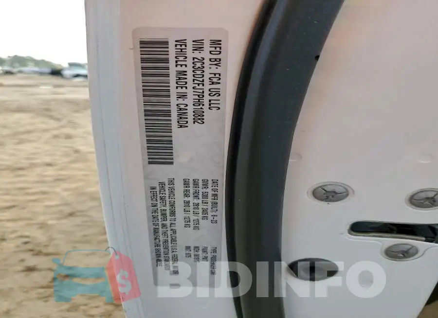 2C3CDZFJ7PH610882 Photo# 13