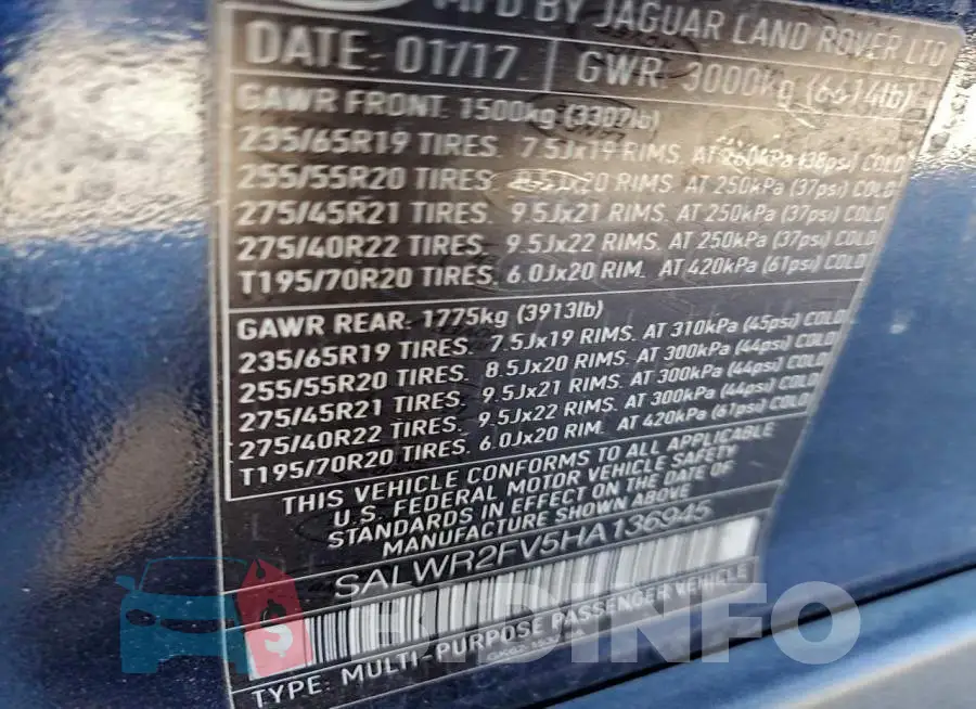 SALWR2FV5HA136945 Photo# 14