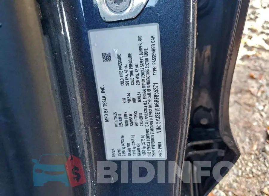 5YJ3E1EA6RF855371 Photo# 12