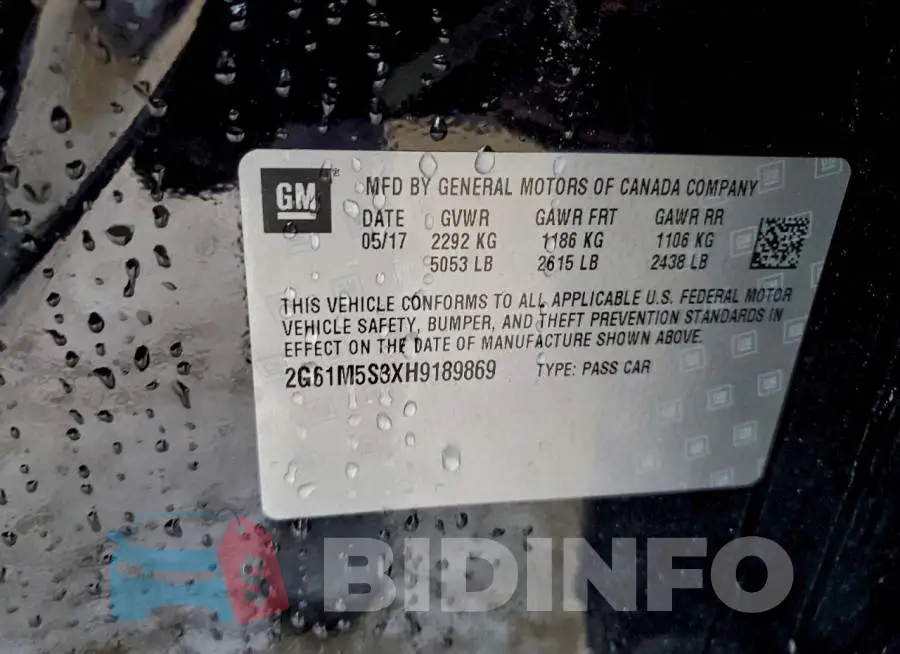 2G61M5S3XH9189869 Photo# 12