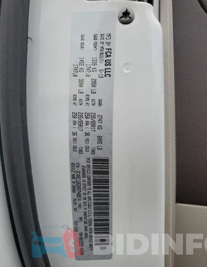 2C4RC1BG5KR748914 Photo# 13