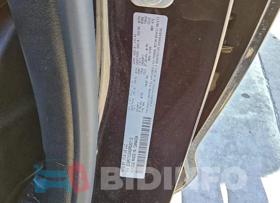 2C4RC1CGXSR530112 Photo# 13