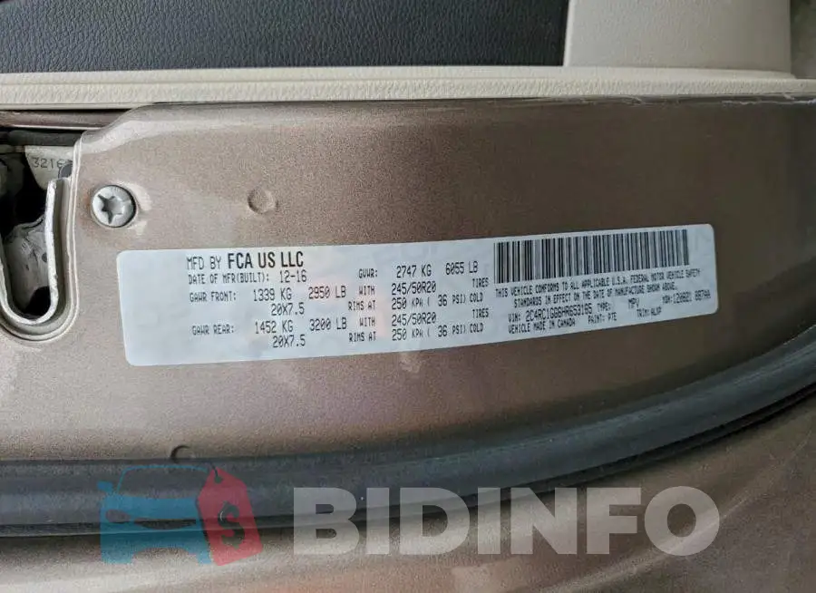 2C4RC1GG6HR653165 Photo# 13