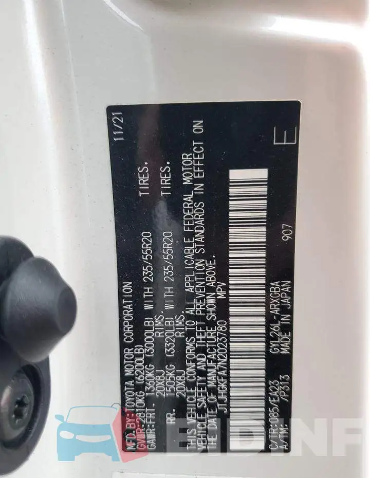 JTJHGKFA7N2023780 Photo# 13