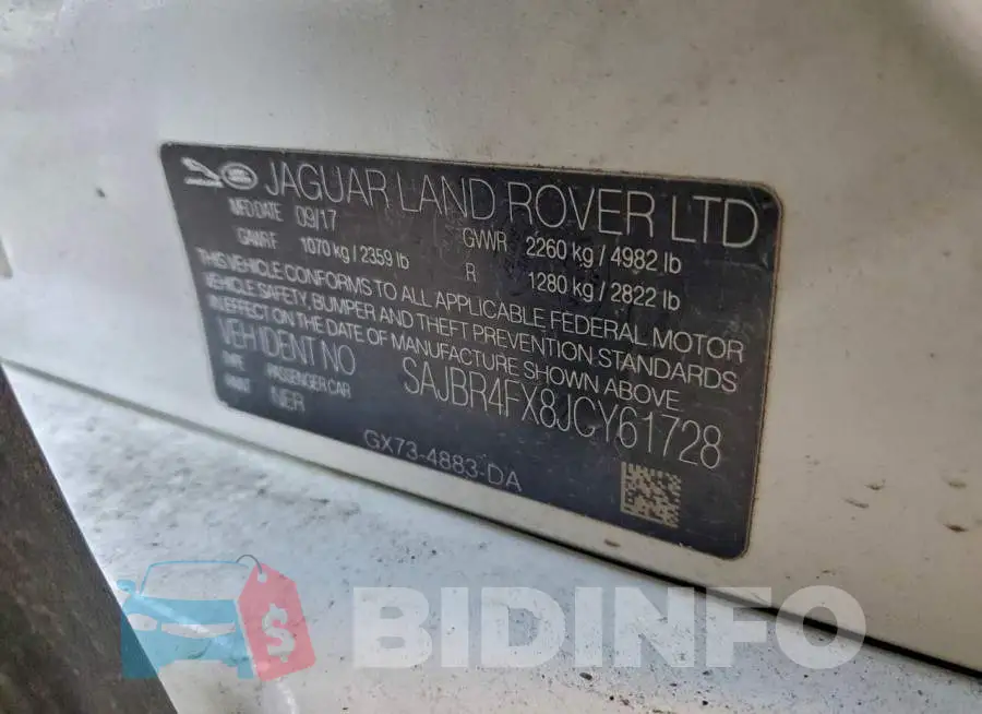 SAJBR4FX8JCY61728 Photo# 12
