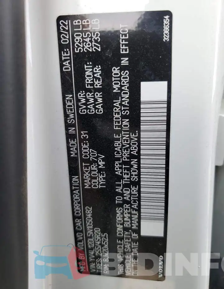 YV4L12DL5N1050482 Photo# 13