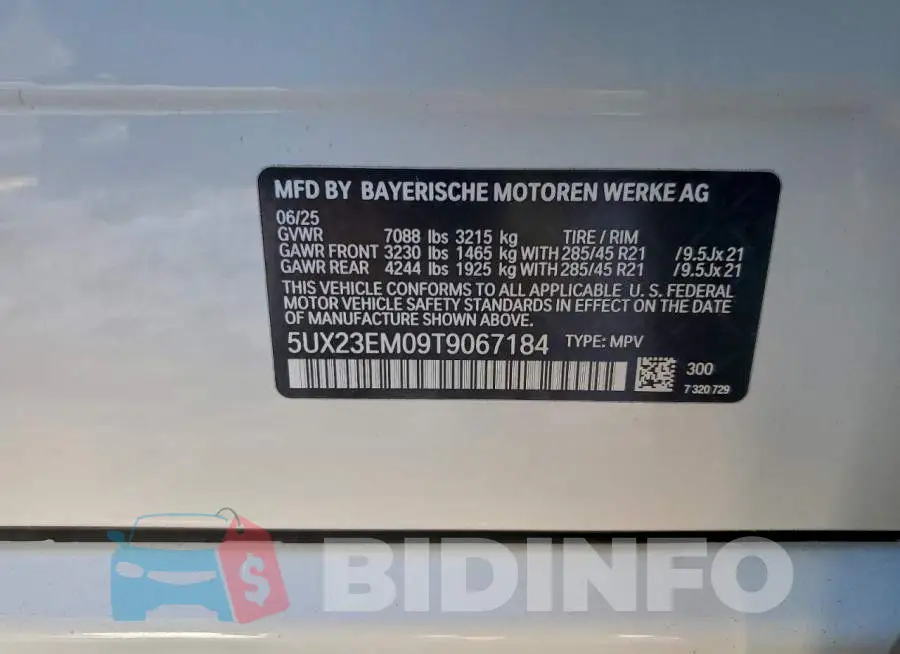 5UX23EM09T9067184 Photo# 13