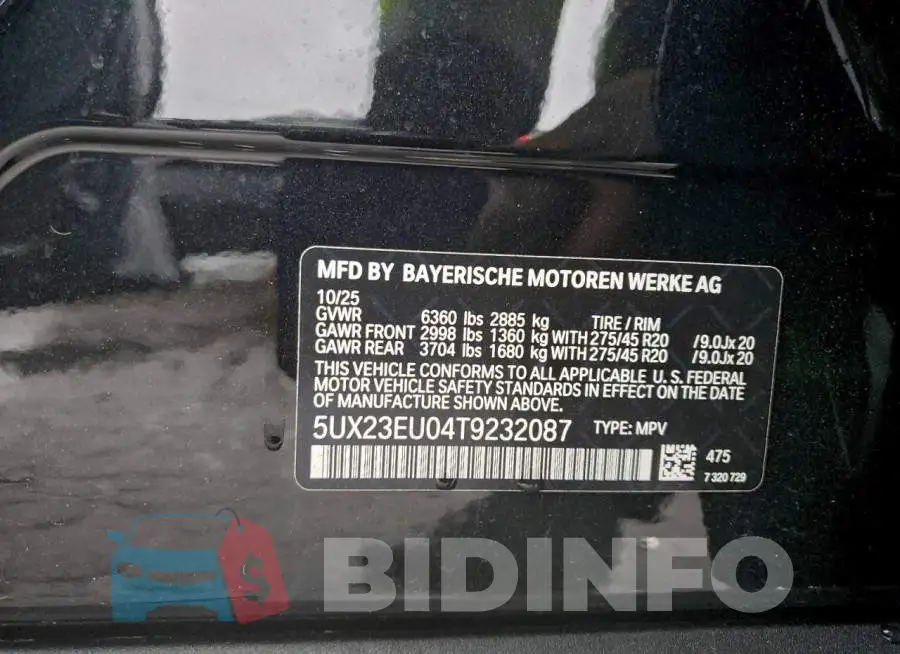 5UX23EU04T9232087 Photo# 13