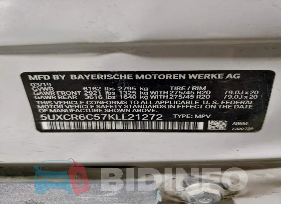 5UXCR6C57KLL21272 Photo# 14