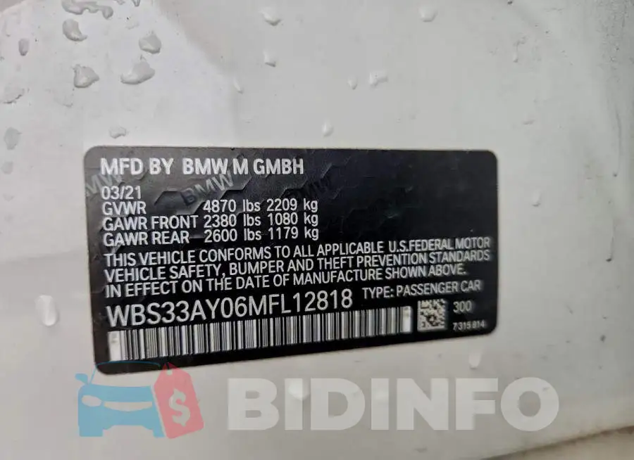 WBS33AY06MFL12818 Photo# 13