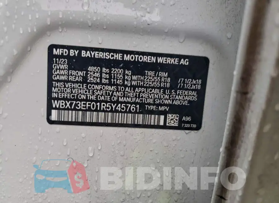 WBX73EF01R5Y45761 Photo# 13