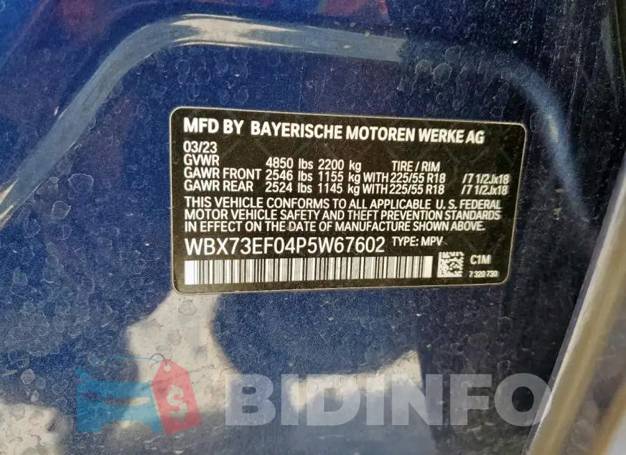 WBX73EF04P5W67602 Photo# 13