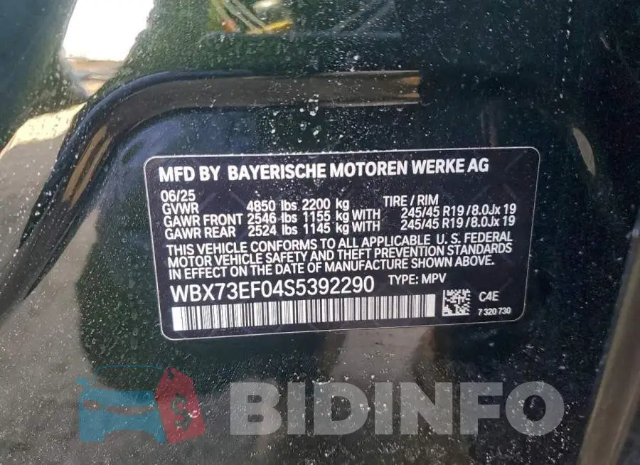 WBX73EF04S5392290 Photo# 13
