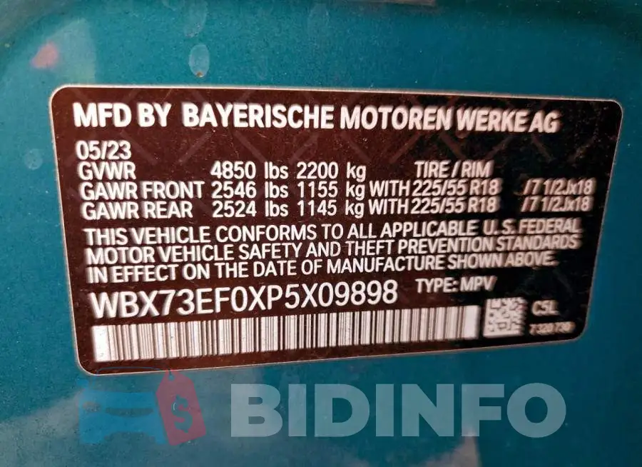 WBX73EF0XP5X09898 Photo# 14