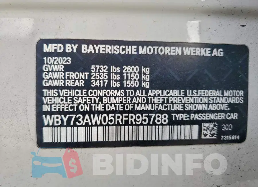 WBY73AW05RFR95788 Photo# 13