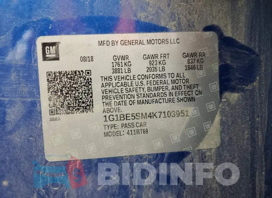1G1BE5SM4K7103951 Photo# 12