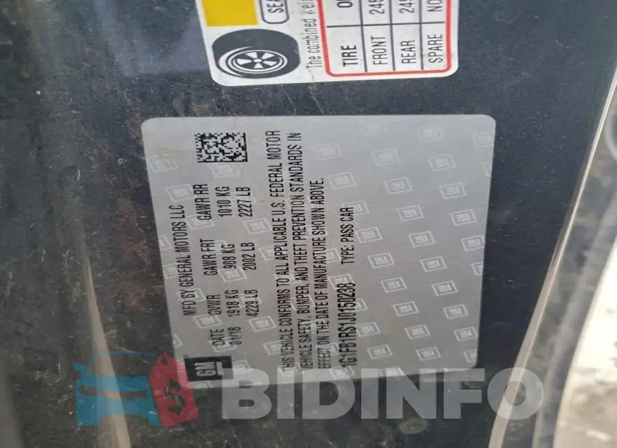 1G1FB1RS1J0150238 Photo# 12