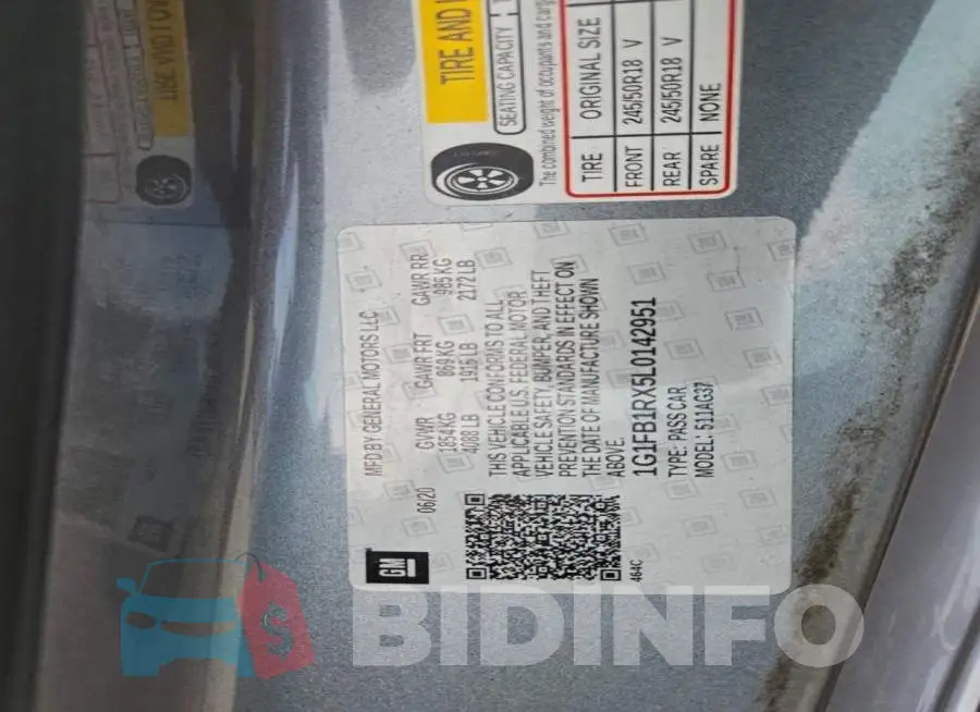 1G1FB1RX5L0142951 Photo# 12