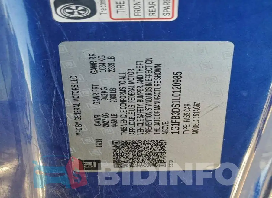 1G1FB3DS1L0120985 Photo# 12