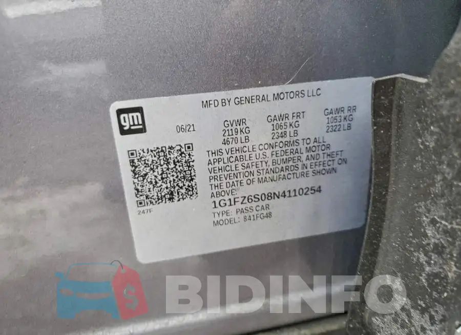 1G1FZ6S08N4110254 Photo# 14