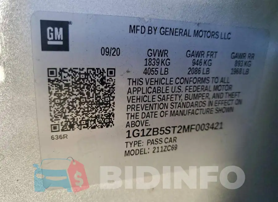 1G1ZB5ST2MF003421 Photo# 12