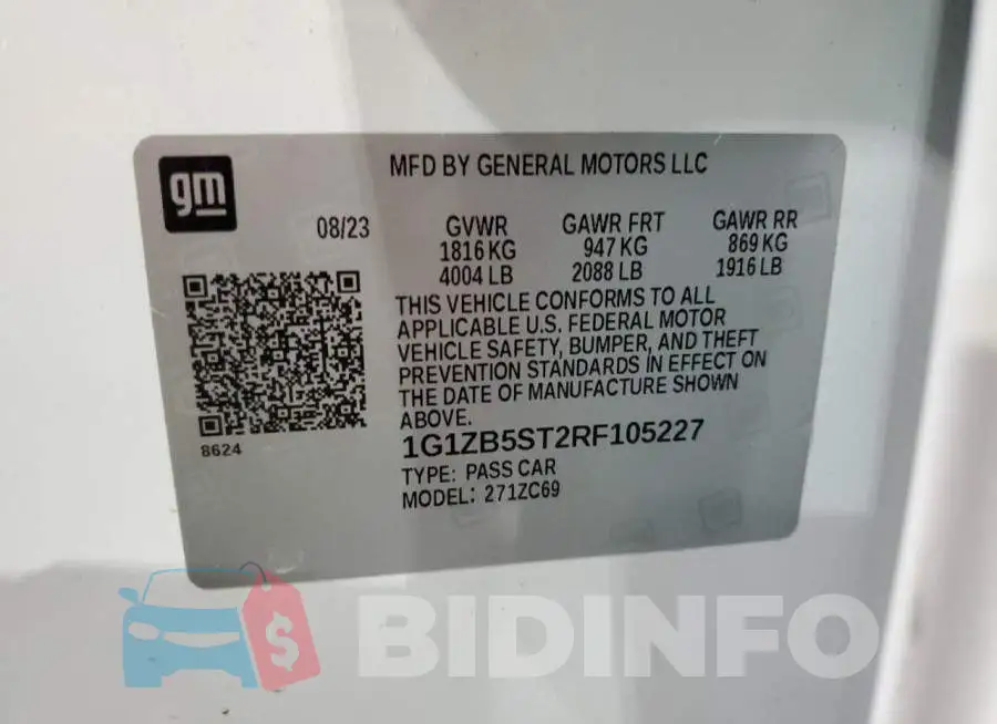 1G1ZB5ST2RF105227 Photo# 12