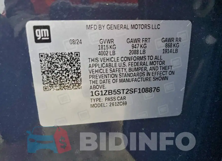 1G1ZB5ST2SF108876 Photo# 13