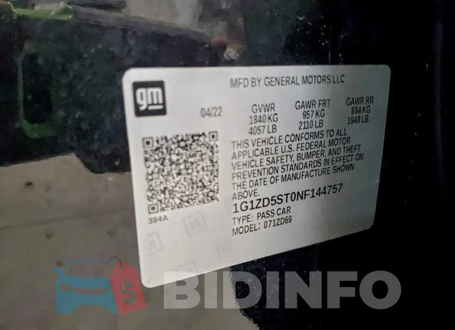 1G1ZD5ST0NF144757 Photo# 12