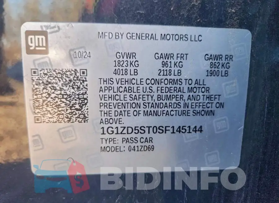 1G1ZD5ST0SF145144 Photo# 12