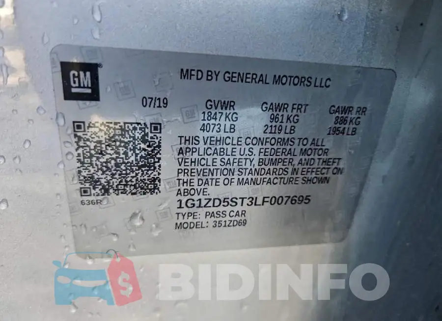 1G1ZD5ST3LF007695 Photo# 13