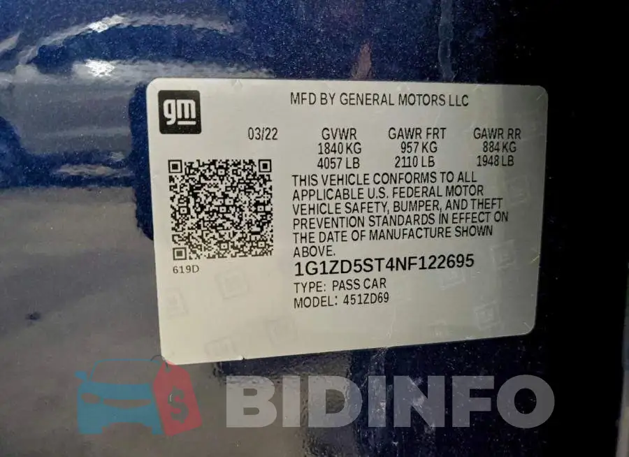 1G1ZD5ST4NF122695 Photo# 12