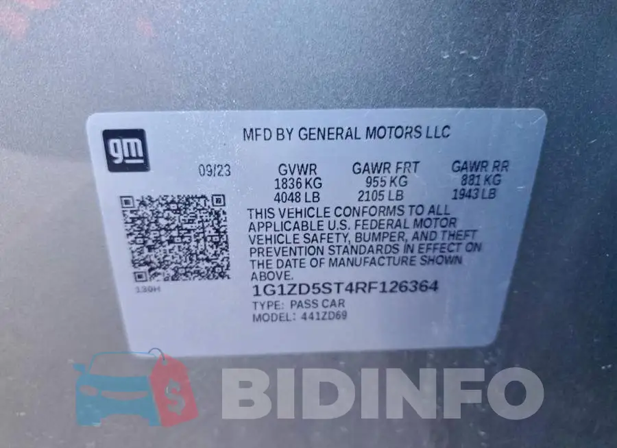 1G1ZD5ST4RF126364 Photo# 12