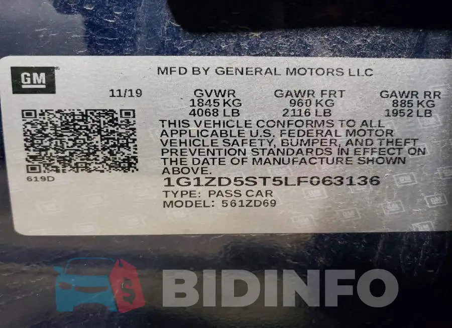1G1ZD5ST5LF063136 Photo# 12