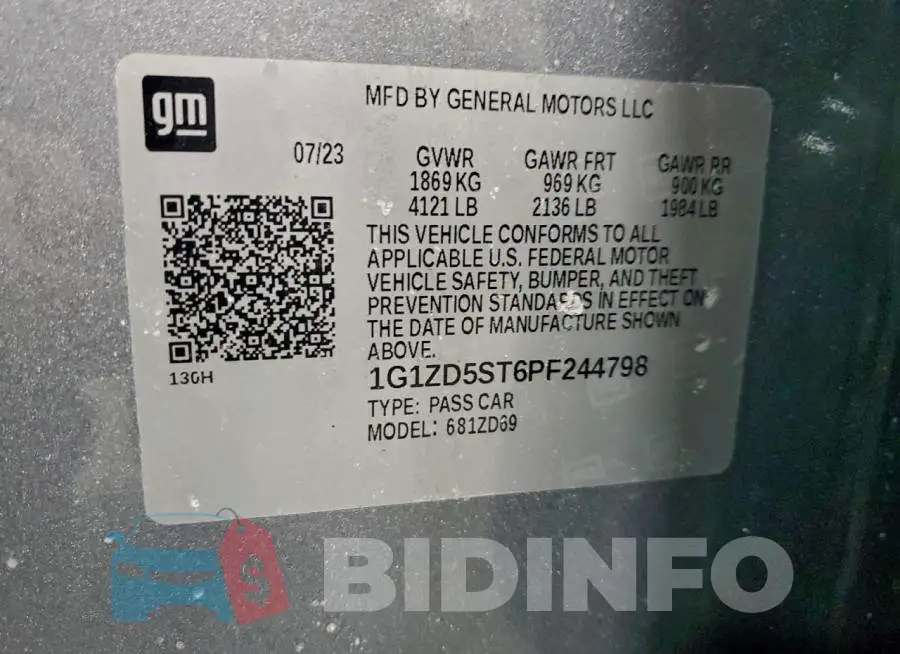 1G1ZD5ST6PF244798 Photo# 12