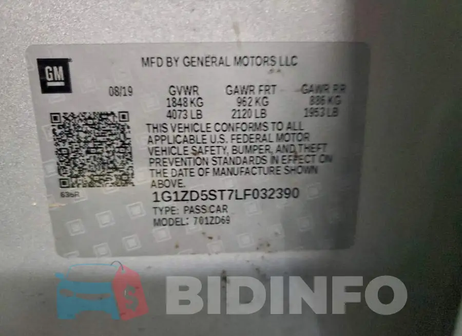 1G1ZD5ST7LF032390 Photo# 12