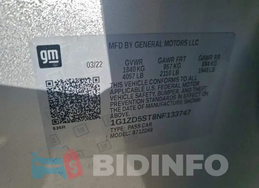 1G1ZD5ST8NF133747 Photo# 13