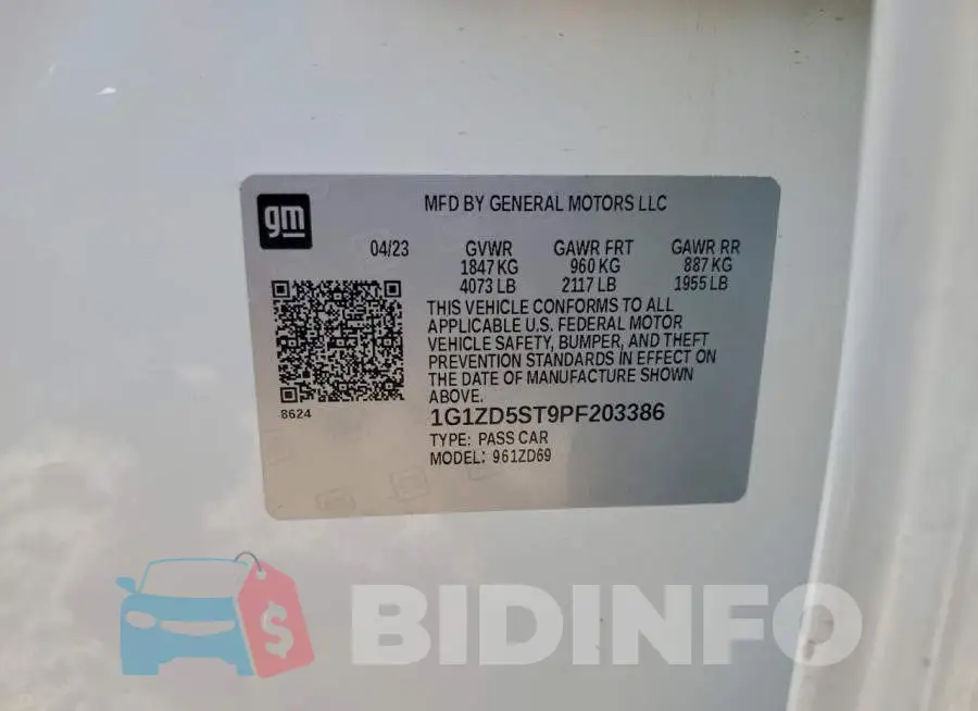 1G1ZD5ST9PF203386 Photo# 12