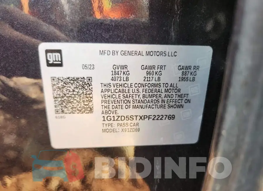 1G1ZD5STXPF222769 Photo# 13