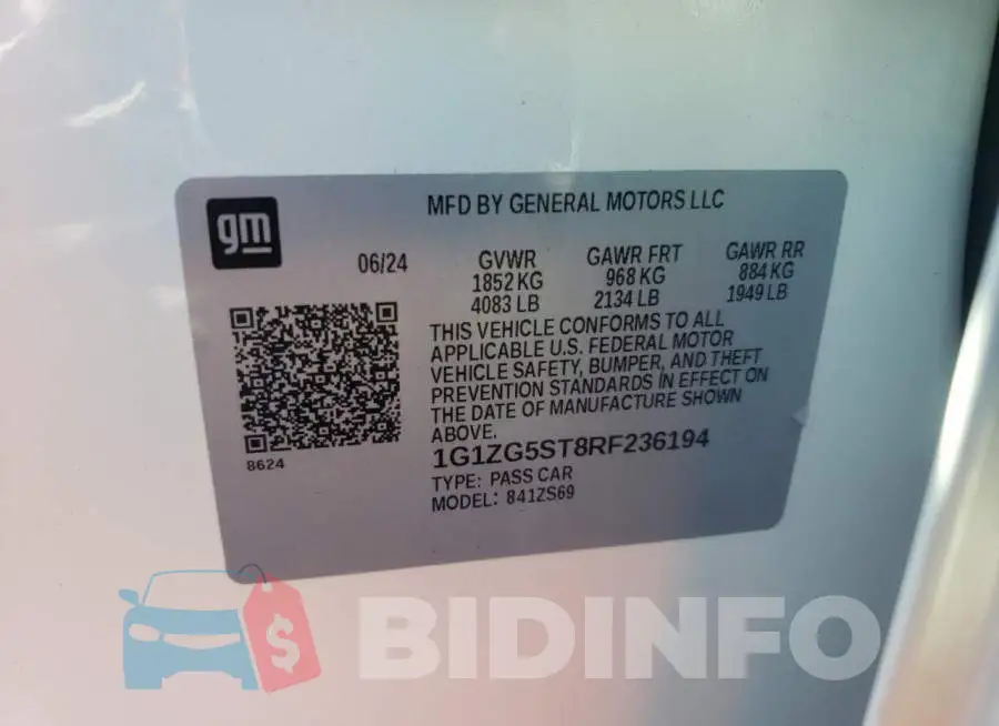 1G1ZG5ST8RF236194 Photo# 12