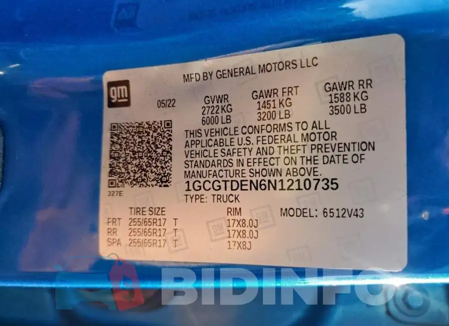 1GCGTDEN6N1210735 Photo# 12