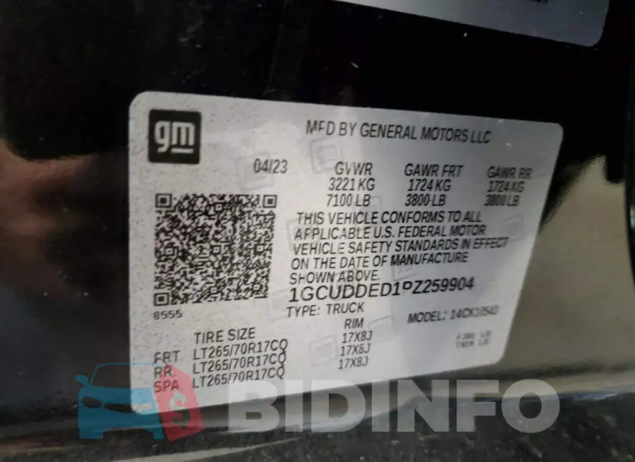 1GCUDDED1PZ259904 Photo# 12