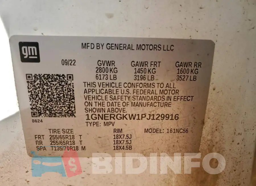 1GNERGKW1PJ129916 Photo# 13