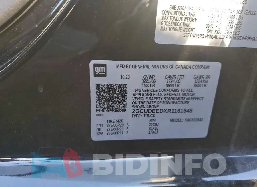 2GCUDEEDXR1161648 Photo# 12