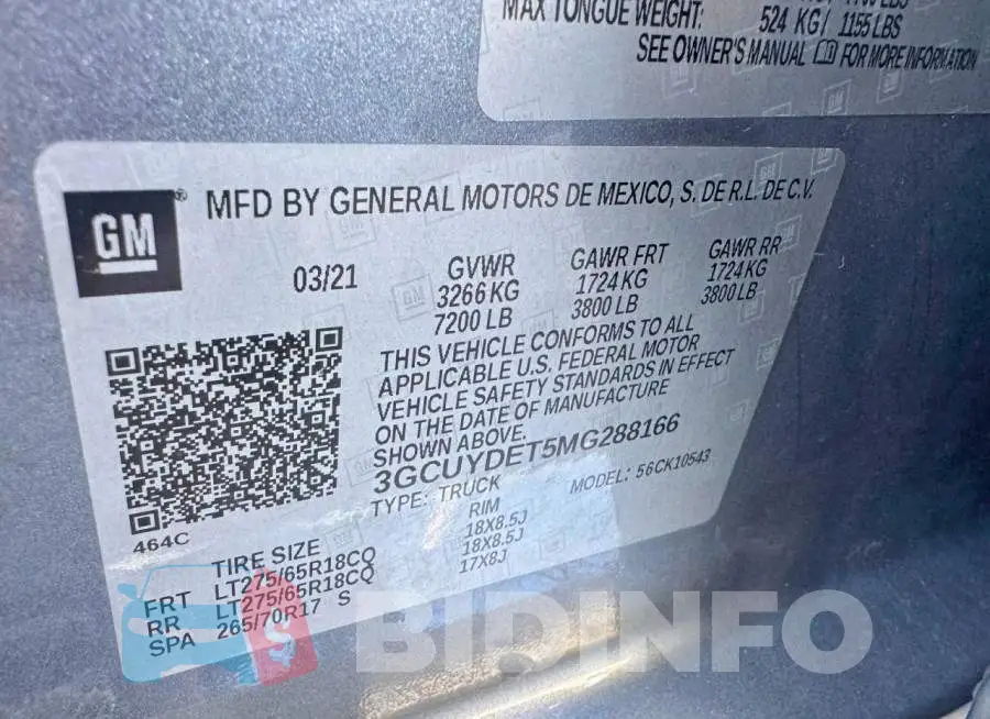 3GCUYDET5MG288166 Photo# 10