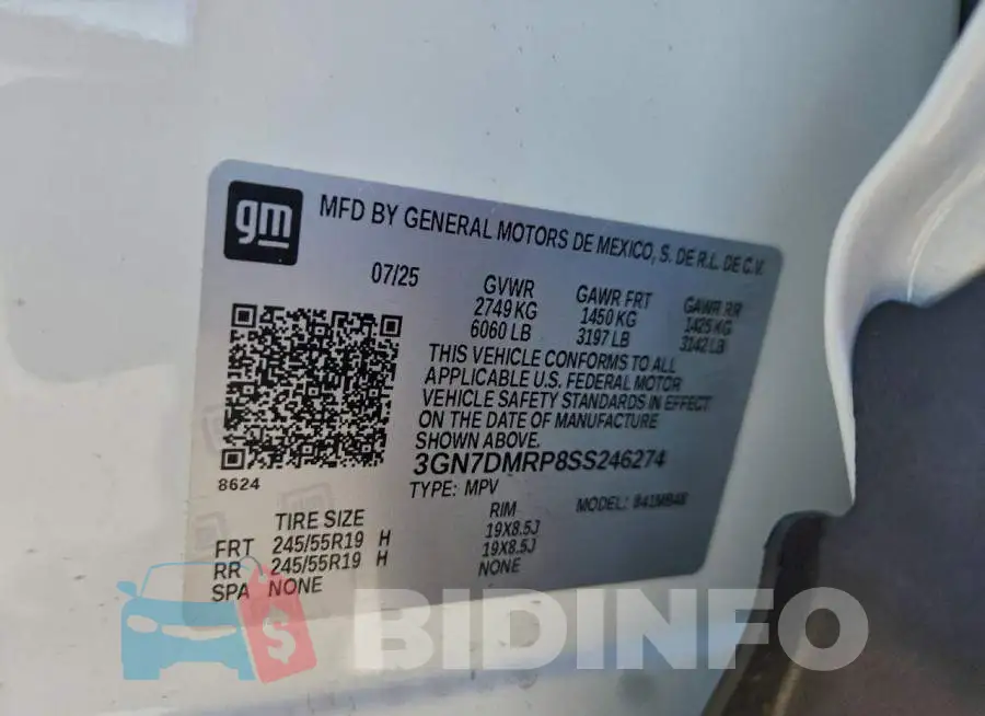 3GN7DMRP8SS246274 Photo# 12
