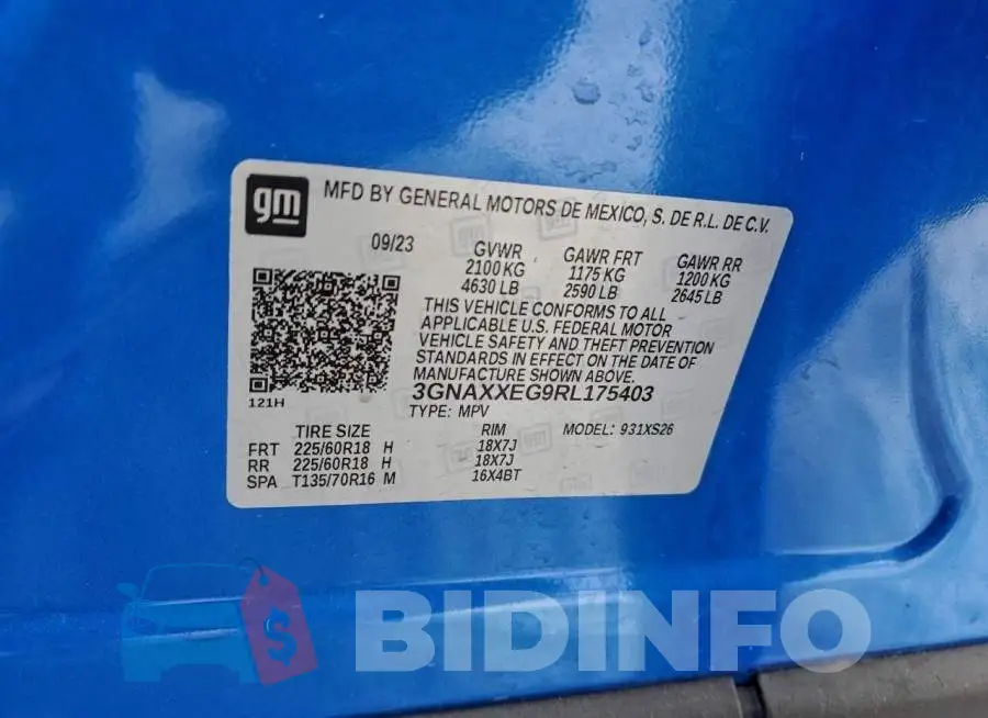 3GNAXXEG9RL175403 Photo# 13