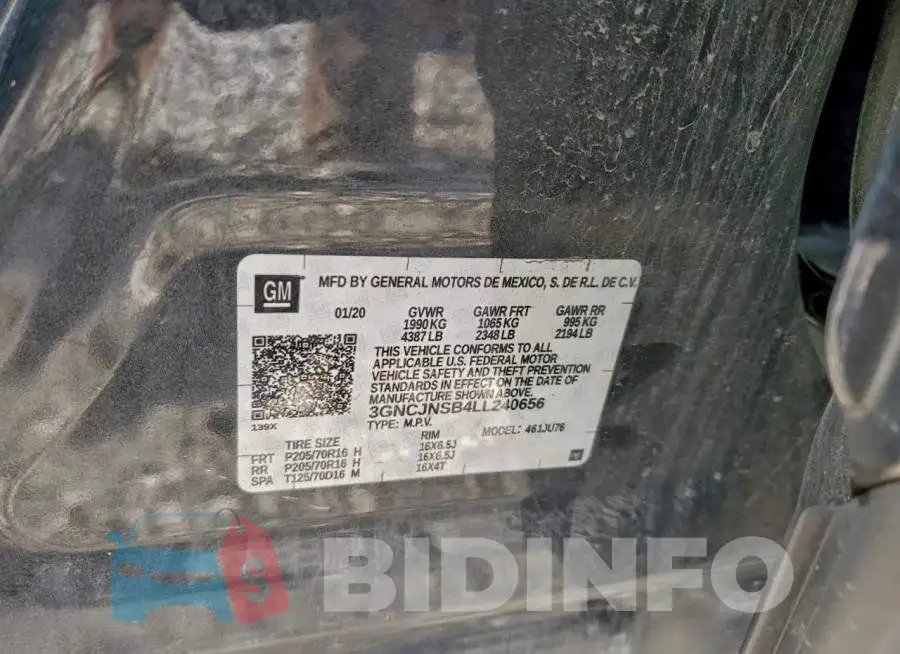 3GNCJNSB4LL240656 Photo# 14