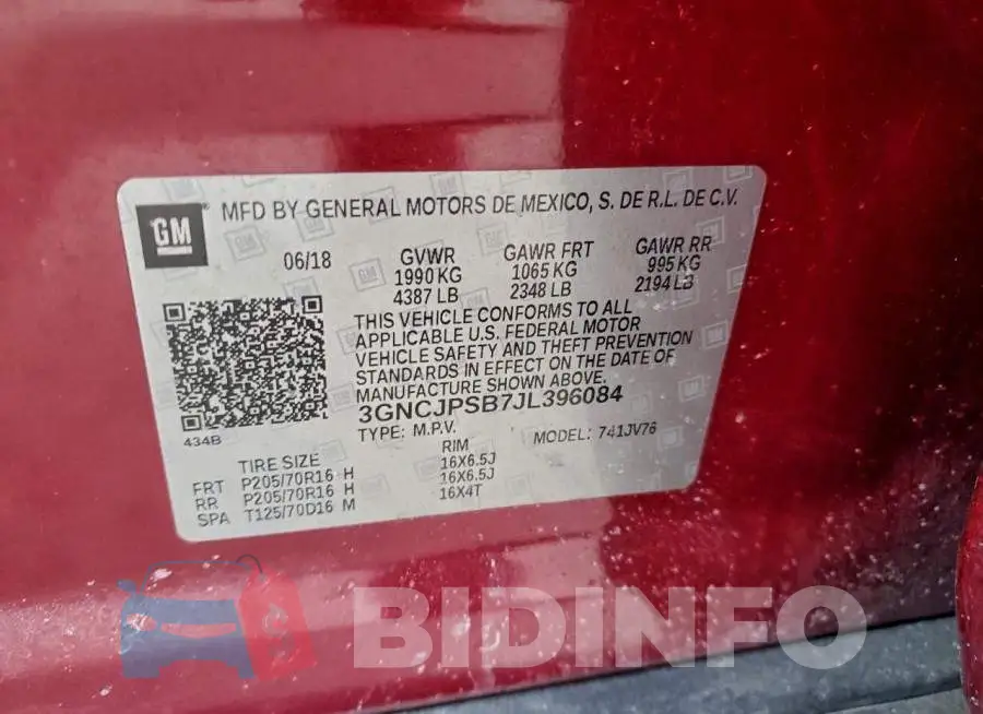 3GNCJPSB7JL396084 Photo# 13