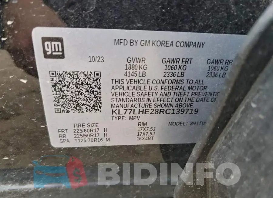 KL77LHE28RC139719 Photo# 12